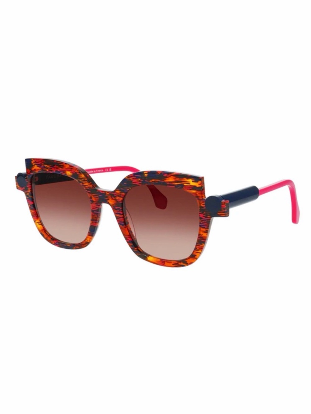 New FACE A FACE SOTSAS 2 8032 Bold Tortoiseshell Cat-Eye Sunglasses, Authentic